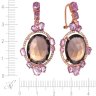 Серьги из золота с аметистом и бриллиантом (Арт.hf05005e-rsqfs_ps_am_sq_pink)