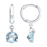 Серьги из серебра с топазами и фианитами (Арт.92022929)