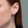 Серьги из серебра с топазами и фианитами (Арт.92022929)