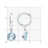 Серьги из серебра с топазами и фианитами (Арт.92022929)