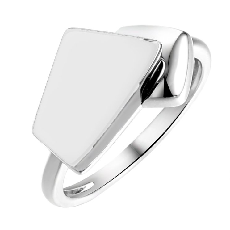 Кольцо из серебра с керамикой (Арт.tc-r02455-w-w-x-x-x)