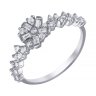 Кольцо из белого золота с бриллиантом (Арт.r13945dn_ko_001_wg)
