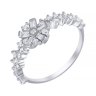 Кольцо из белого золота с бриллиантом (Арт.r13945dn_ko_001_wg)