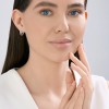 Серьги из серебра с родиевым покрытием «Вихрь линии» SOKOLOV (арт.94027307)