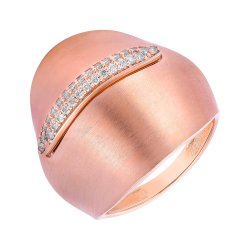 Кольцо из золота с бриллиантом (Арт.sv_207r_ko_pink)