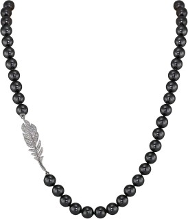 Ожерелье серебро с жемчугом и куб. цирконием «Heavenly Feather» Rivoli (арт.27L-P36-S-32)