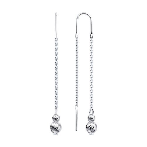 Серьги из серебра (Арт.94-123-01458-1)
