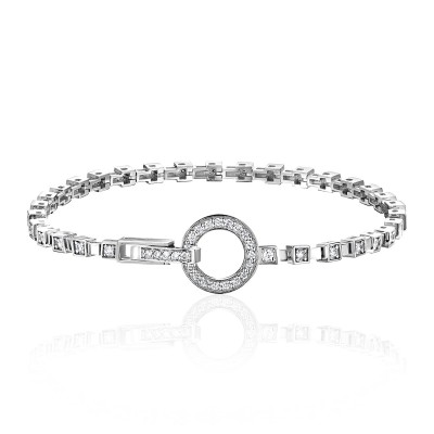 Браслет из белого золота с бриллиантами «Elegance Circle» Estet (арт.01Б623335)