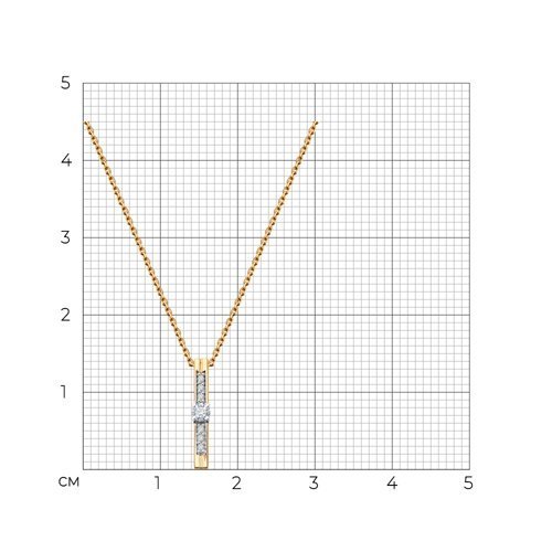Колье из золота с бриллиантами (Арт.51-270-01988-1)