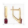 Серьги из золота с бриллиантами и рубинами (Арт.51-220-02400-2)