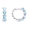 Серьги из белого золота с аквамарином (Арт.6024501-3)