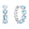 Серьги из белого золота с аквамарином (Арт.6024501-3)
