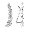 Серьги из серебра с фианитами (Арт.94021890)