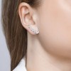 Серьги из серебра с фианитами «Ледяная ветвь» Соколов (арт.9402)