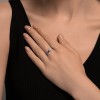 Кольцо из белого золота с бриллиантами и танзанитами «Сердце Танзании» Соколов (арт.6014)