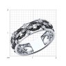 Кольцо из белого золота с бриллиантами (Арт.7010138-3)
