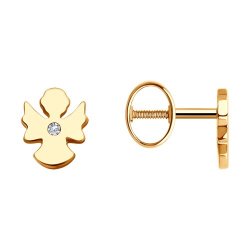 Серьги из золота с фианитами (Арт.0200210)