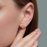 Серьги из золота с фианитами (Арт.0200210)