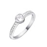 Кольцо серебряное с фианитом «Spark Line» Fresh Jewelry (арт.CZ-R00634-X-W-W-X-W)