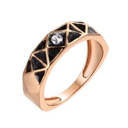 Кольцо из серебра с фианитом (Арт.cz-r01494-x-g-w-x-x)