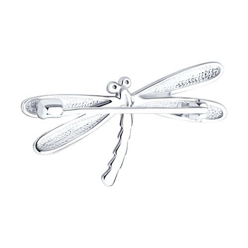 Брошь из серебра с фианитами (Арт.94040049)