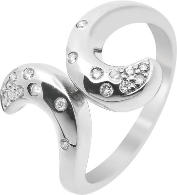 Кольцо из белого золота с бриллиантом (Арт.7vb038gb2)