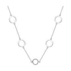 Колье из серебра с фианитами (Арт.94070691)