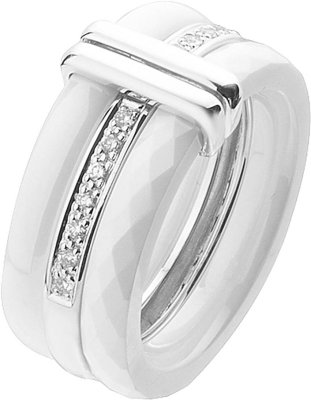 Кольцо из белого золота с бриллиантом (Арт.th019gcbb)