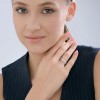 Кольцо из серебра с фианитами «Линия сияния» Соколов (арт.94-110-00060-1)