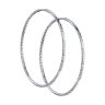 Серьги конго из серебра с алмазной гранью (Арт.94140006)