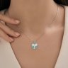 Подвеска из серебра с фианитами и эмалью (Арт.94-130-02357-1)