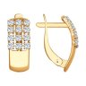 Серьги из золота с фианитами (Арт.81020283)