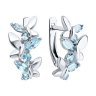 Серьги из серебра с топазами (Арт.92022930)