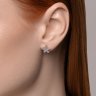 Серьги из белого золота с бриллиантами (Арт.1022244-3)