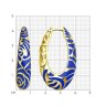 Серьги из золочёного серебра с эмалью (Арт.93-120-01666-1)