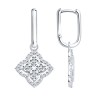 Серьги из серебра с фианитами «Цветок Света» Соколов (арт.94027309)