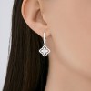Серьги из серебра с фианитами «Цветок Света» Соколов (арт.94027309)