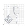 Серьги из серебра с фианитами «Цветок Света» Соколов (арт.94027309)