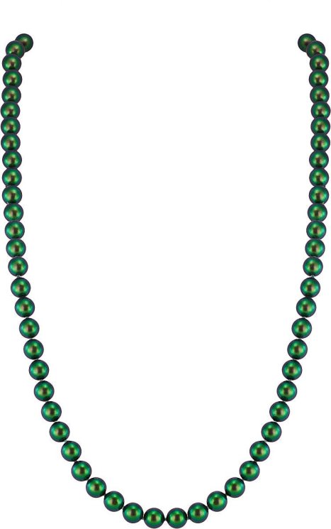 Ожерелье из ювелирного сплава с жемчугом и кристаллом swarovski (Арт.22l-ms-25)