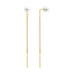 Серьги из серебра с жемчугом (Арт.93020825)