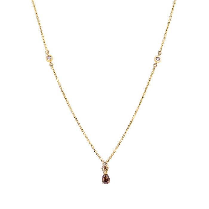 Ожерелье из золота с бриллиантом (Арт.w8216-cb_ygdn_kl_dn_yg)