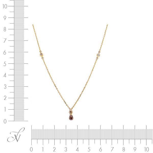 Ожерелье из золота с бриллиантом (Арт.w8216-cb_ygdn_kl_dn_yg)