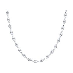 Колье из серебра с фианитами (Арт.94071408)