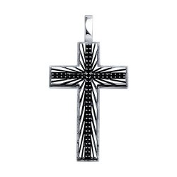Подвеска из серебра с фианитами (Арт.95-130-02632-1)