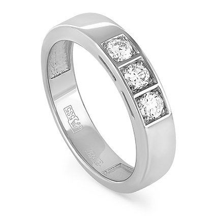 Кольцо с бриллиантами «Три Огня» из золота 585 пробы Kabarovsky (арт.11-1895-1000)