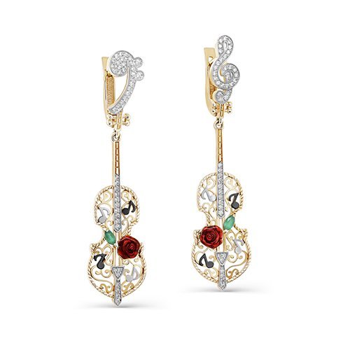 Серьги Кабаровский (Арт.12-21787-1018)