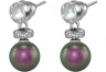 Серьги серебро с жемчугом и куб. цирконием «Pearl Kiss» Rivoli (арт.ABS-3-8-19-S)