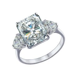 Кольцо из серебра с фианитами (Арт.94012035)