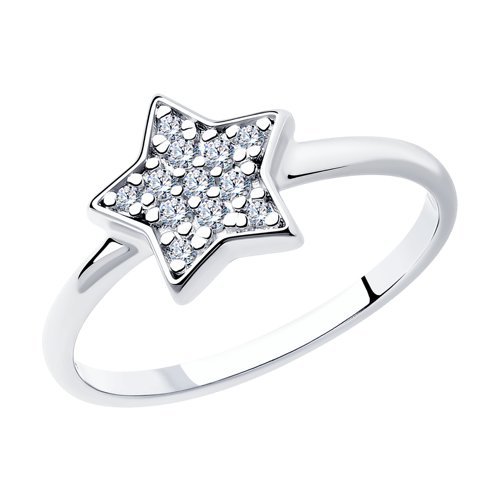 Кольцо из серебра с фианитами (Арт.94012715)