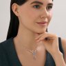 Колье из белого золота с бриллиантами и танзанитами (Арт.6074075-3) Колье из белого золота с бриллиантами и танзанитами (Арт.6074075-3)